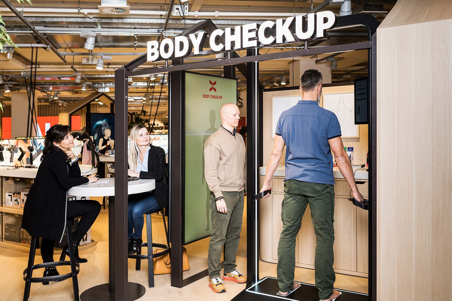 body check up gerät im Einsatz